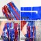 4th of July & Veterans Day Decorations, 2 Packs 3.3 x 6.6 ft Red White and Blue Foil Fringe Curtains, Tinsel Streamers for Patriotic Parties